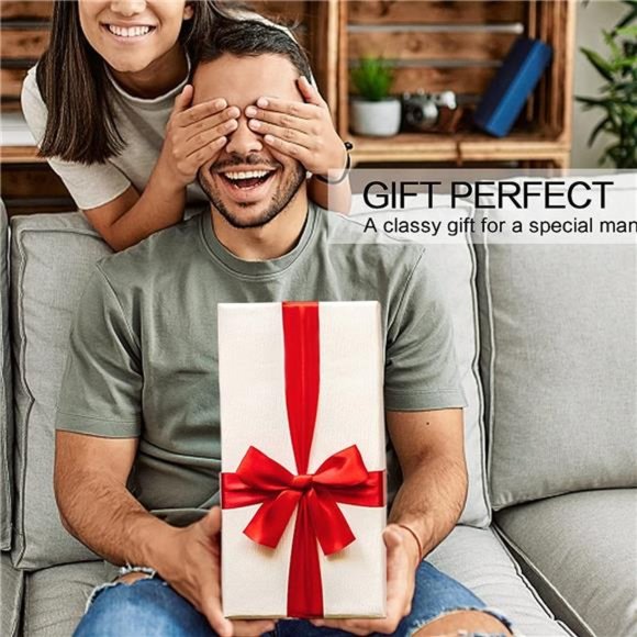 Watch Box Case Organizer Display for Men Women, 6 Slot Wood Box with Glass Top - Picture 6 of 7